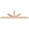 Ekena Millwork Saratoga Smooth Timber Gable Bracket, Douglas Fir, 72"W x 27"H x 3 1/2"D x 3 1/2"F, 9/12 Pitch GBW072X27X0404SAR00SDF - alternate 2